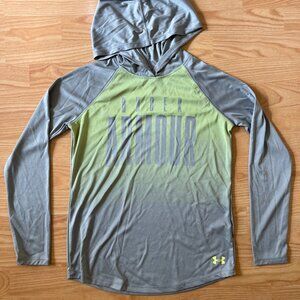Under Armour Long Sleeve Lightweight Hoodie – Gray/Green Ombre, Size XS